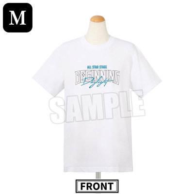 【Mサイズ】うたの☆プリンスさまっ♪ ALL STAR STAGE -BEGINNING- ライブＴシャツ「Type Daylight」[ASSBE] ＜Mサイズ＞：着丈約70cm、身幅約52cm、肩幅約47cm、袖丈約20cm