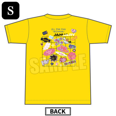 【Sサイズ】うたの☆プリンスさまっ♪ ALL STAR STAGE -BEGINNING- アイドルTシャツ「帝 ナギ」[ASSBE] ＜Sサイズ＞：着丈約66cm、身幅約49cm、肩幅約44cm、袖丈約19cm