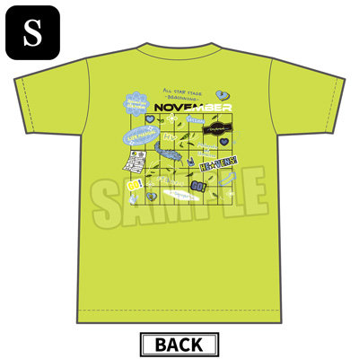 【Sサイズ】うたの☆プリンスさまっ♪ ALL STAR STAGE -BEGINNING- アイドルTシャツ「天草シオン」[ASSBE] ＜Sサイズ＞：着丈約66cm、身幅約49cm、肩幅約44cm、袖丈約19cm