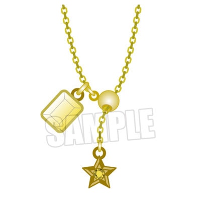 うたの☆プリンスさまっ♪ ALL STAR STAGE -BEGINNING- ネックレス「四ノ宮那月」[ASSBE] ＜チェーン＞約40cm／アジャスター約5cm、＜モチーフサイズ＞共通：約W57×H71mm、ST☆RISH ：約W6.5mm×H6.3mm