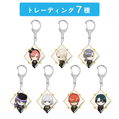 ジャックジャンヌ コラボ限定描きおこしミニキャラ特厚(8mm) アクリルキーホルダー (W)46x(H)52mm、(W)46x(H)110mm(キーリング込)