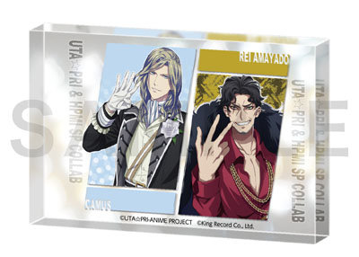 アクリルブロック カミュ＆零（うた☆プリ＆ヒプマイSPコラボ） 約W85×H55mm