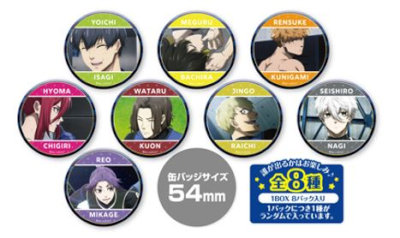 【1Box8Pack入り】ブルーロック　トレーディング缶バッジ