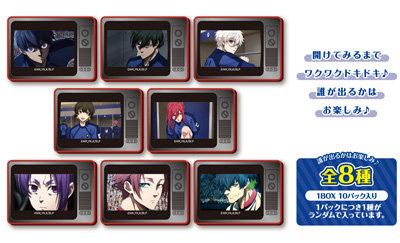 【1Box10Pack入り】ブルーロック トレーディングレトロTV風マグネット