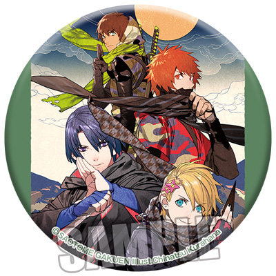 【再販】うたの☆プリンスさまっ♪ 劇団シャイニング「天下無敵の忍び道」 和風缶バッジ「集合」