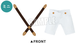 うたの☆プリンスさまっ♪ MINI PRINCE CAT コスチューム サスペンダー付きパンツ ホワイトVer.