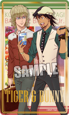 TIGER & BUNNY 箔押しトラベルステッカー「虎徹&バーナビー」