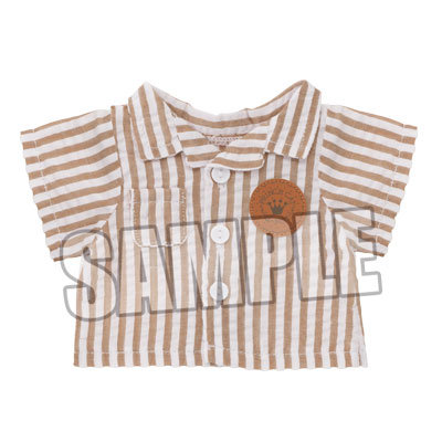 【イベント・通販限定】Q-pot.×うたの☆プリンスさまっ♪ PRINCE CAT コスチューム オープンカラーシャツ ストライプ「ライトブラウン」