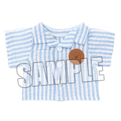 【イベント・通販限定】Q-pot.×うたの☆プリンスさまっ♪ PRINCE CAT コスチューム オープンカラーシャツ ストライプ「サックスブルー」