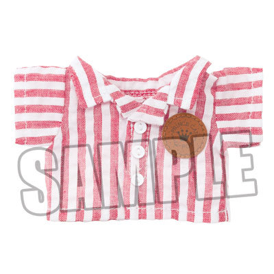 【イベント・通販限定】Q-pot.×うたの☆プリンスさまっ♪ MINI PRINCE CAT コスチューム オープンカラーシャツ ストライプ「レッド」