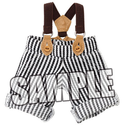 【イベント・通販限定】Q-pot.×うたの☆プリンスさまっ♪ MINI PRINCE CAT コスチューム サスペンダー付きパンツ ストライプ「ブラック」