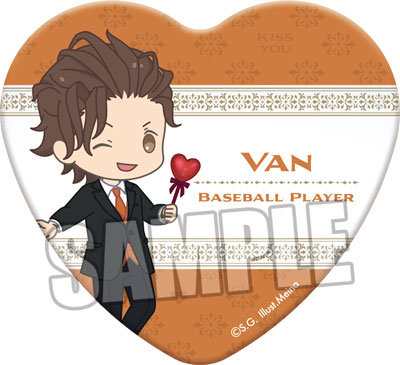 【イベント・通販限定】うたの☆プリンスさまっ♪ HE★VENS BIGハート缶バッジ LOVE AFFAIR ちびキャラVer.「桐生院ヴァン」