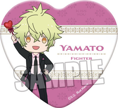 【イベント・通販限定】うたの☆プリンスさまっ♪ HE★VENS BIGハート缶バッジ LOVE AFFAIR ちびキャラVer.｢日向大和｣