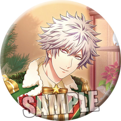 うたの☆プリンスさまっ♪ Shining Live 缶バッジ 白銀に灯るクリスマスギフト アナザーショットVer.「黒崎蘭丸」