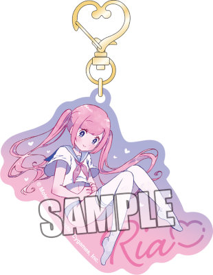 東京深夜少女　ハートナスカンアクリルキーホルダー「りあ」