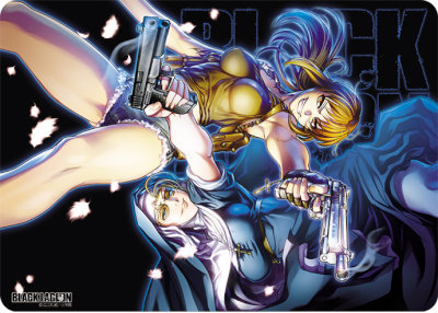 キャラクター万能ラバーマット BLACK LAGOON「レヴィ＆エダ」