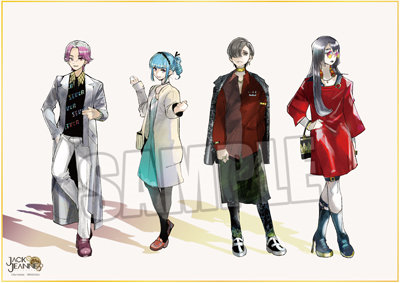 ジャックジャンヌ　BIG色紙「加斎・稀・百無・紙屋」