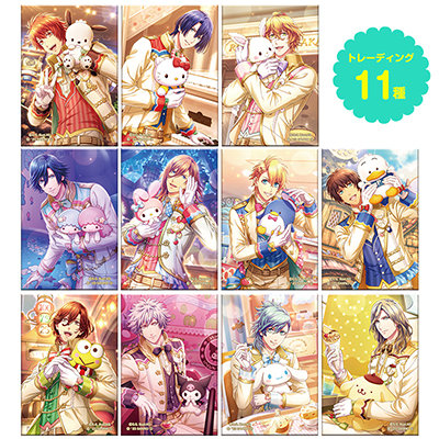 サンリオキャラクターズ×うたの☆プリンスさまっ♪ Shining Live トレーディング長方形缶バッジ 幸福を繋ぐ聖らかな歌Ver.