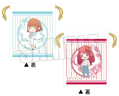 うたの☆プリンスさまっ♪ Cute Girls フルカラー巾着 Happy Stripe ちびキャラVer.「春歌＆友千香」