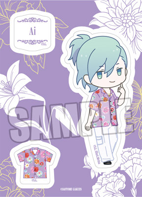 うたの☆プリンスさまっ♪ デコレーションクリアステッカー Summer Bloom ちびキャラVer.「美風 藍」