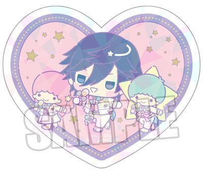 サンリオキャラクターズ×うたの☆プリンスさまっ♪ Shining Live ホロダイカットステッカー Happy Smiling Stage ちびキャラVer.「リトルツインスターズ・一ノ瀬トキヤ」