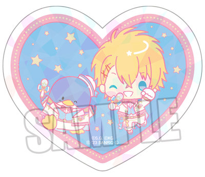 サンリオキャラクターズ×うたの☆プリンスさまっ♪ Shining Live ホロダイカットステッカー Happy Smiling Stage ちびキャラVer.「タキシードサム・来栖 翔」