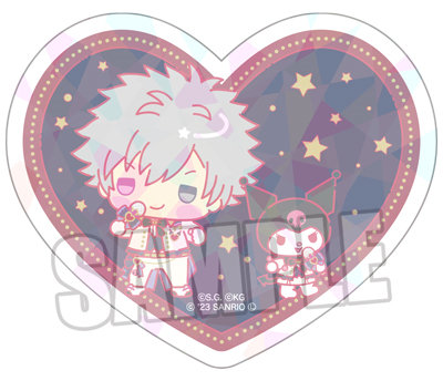 サンリオキャラクターズ×うたの☆プリンスさまっ♪ Shining Live ホロダイカットステッカー Happy Smiling Stage ちびキャラVer.「クロミ・黒崎蘭丸」