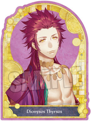 神々の悪戯 ステッカー 10th Anniversary Ver.「ディオニュソス・テュルソス」