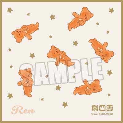 うたの☆プリンスさまっ♪ ミニタオル Crown Creamy Land ～Dessert Plate～ テディベアハードグミVer.「神宮寺レン」[本館]