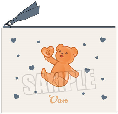 うたの☆プリンスさまっ♪ ミニポーチ Crown Creamy Land ～Dessert Plate～ テディベアハードグミVer.「桐生院ヴァン」[本館]