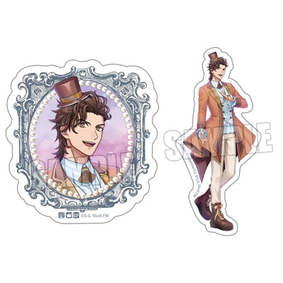 うたの☆プリンスさまっ♪ ミニサテンステッカーセット Crown Creamy Land ～Fairground Carousel～ Ver.「桐生院ヴァン」[WM]