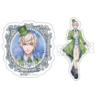 うたの☆プリンスさまっ♪ ミニサテンステッカーセット Crown Creamy Land ～Fairground Carousel～ Ver.「天草シオン」[WM]