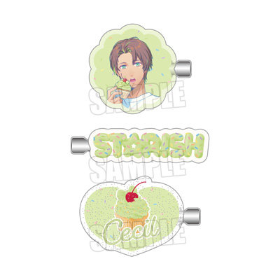 うたの☆プリンスさまっ♪ アクリルヘアクリップセット BE MY CUPCAKE Ver.「愛島セシル」