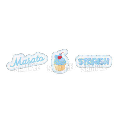 うたの☆プリンスさまっ♪ モチーフフレークステッカー BE MY CUPCAKE Ver.「聖川真斗」