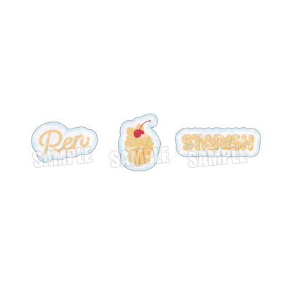 うたの☆プリンスさまっ♪ モチーフフレークステッカー BE MY CUPCAKE Ver.「神宮寺レン」