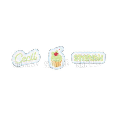 うたの☆プリンスさまっ♪ モチーフフレークステッカー BE MY CUPCAKE Ver.「愛島セシル」