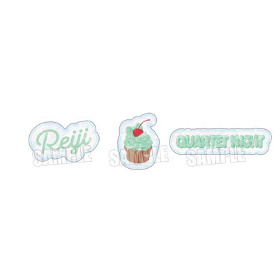 うたの☆プリンスさまっ♪ モチーフフレークステッカー BE MY CUPCAKE Ver.「寿 嶺二」