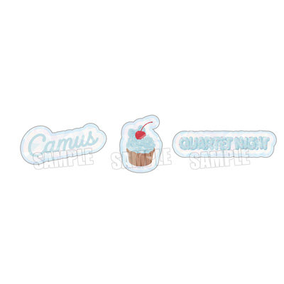 うたの☆プリンスさまっ♪ モチーフフレークステッカー BE MY CUPCAKE Ver.「カミュ」
