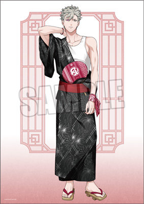 うたの☆プリンスさまっ♪ B3サイズ布ポスター YUKATA-MODE Ver.「黒崎蘭丸」[UPGS26]